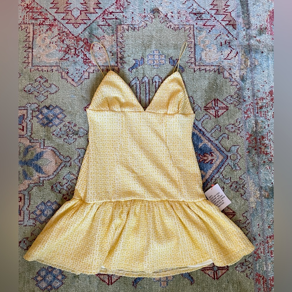 Adorable NWT ASOS Yellow Strappy Dress